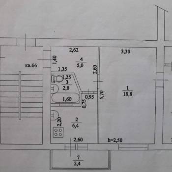 Продается 1-комнатная квартира, 42 м²