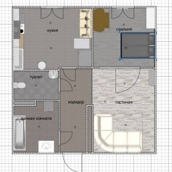 Продается 2-х комнатная квартира, 56,7 м²