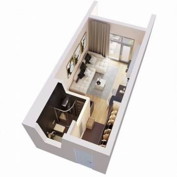 Продается 1-комнатная квартира, 25 м²