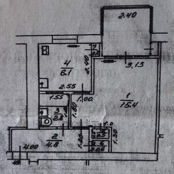 Продается 1-комнатная квартира, 35 м²