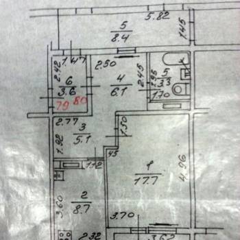 Продается 1-комнатная квартира, 43 м²