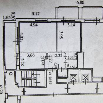 Продается 3-х комнатная квартира, 62 м²