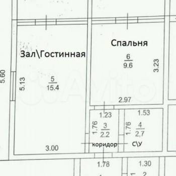 Продается 2-х комнатная квартира, 54,5 м²