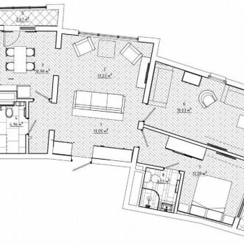 Продается 1-комнатная квартира, 87 м²