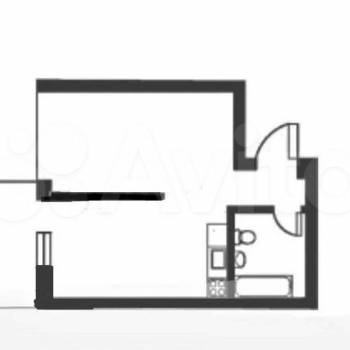 Продается 1-комнатная квартира, 28 м²