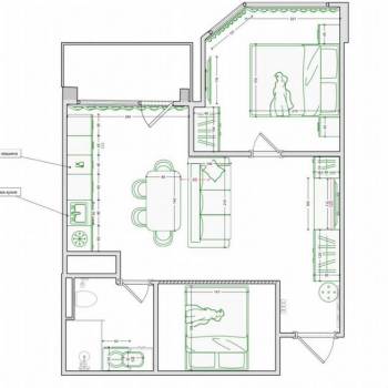 Продается 2-х комнатная квартира, 45,5 м²