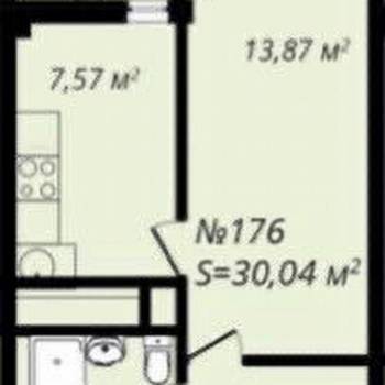 Продается 1-комнатная квартира, 30 м²