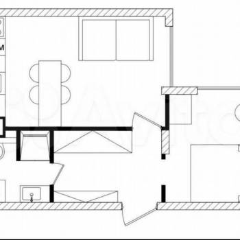 Продается 1-комнатная квартира, 35,5 м²