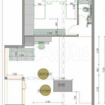 Продается 1-комнатная квартира, 100 м²