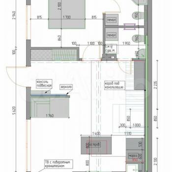 Продается 1-комнатная квартира, 100 м²
