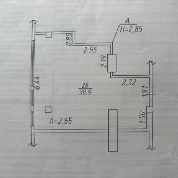 Продается 1-комнатная квартира, 38 м²