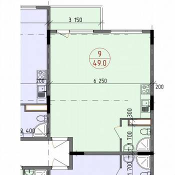 Продается 1-комнатная квартира, 48,5 м²