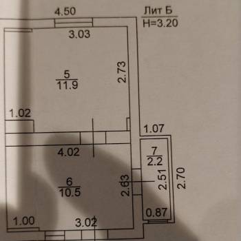 Продается 2-х комнатная квартира, 24,6 м²