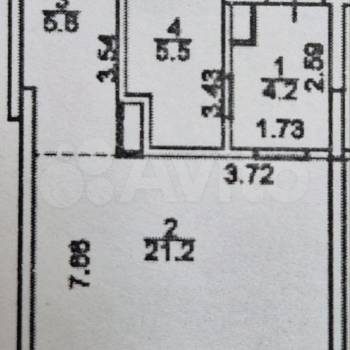 Продается 1-комнатная квартира, 36,5 м²