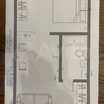 Сдается 2-х комнатная квартира, 30 м²