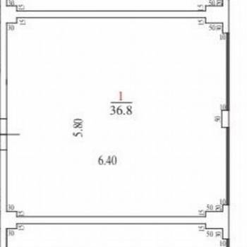 Продается 1-комнатная квартира, 36,8 м²