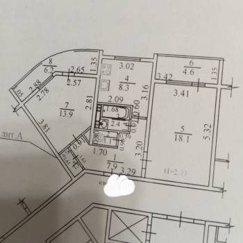 Продается 2-х комнатная квартира, 53 м²