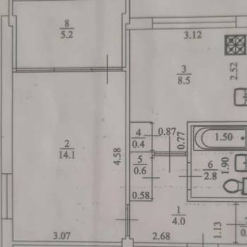 Продается 1-комнатная квартира, 33,5 м²
