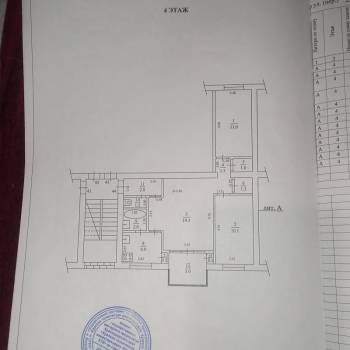 Продается 3-х комнатная квартира, 55 м²