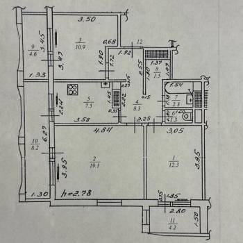Продается 3-х комнатная квартира, 100 м²