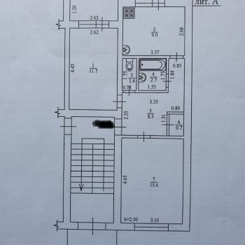 Продается 2-х комнатная квартира, 60 м²