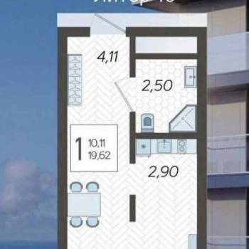 Продается 1-комнатная квартира, 20 м²