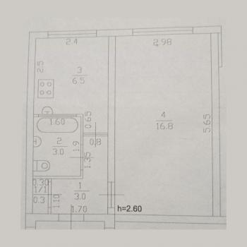 Продается 1-комнатная квартира, 30 м²