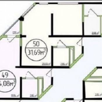 Продается 2-х комнатная квартира, 31 м²