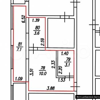 Продается 1-комнатная квартира, 23,8 м²
