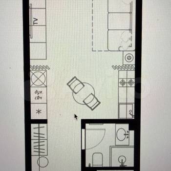 Продается 1-комнатная квартира, 25 м²
