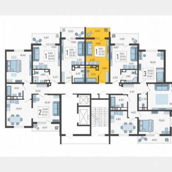 Продается 1-комнатная квартира, 25,3 м²