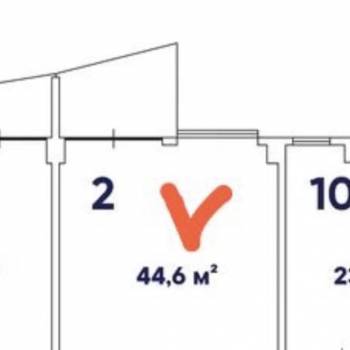 Продается 1-комнатная квартира, 44,2 м²
