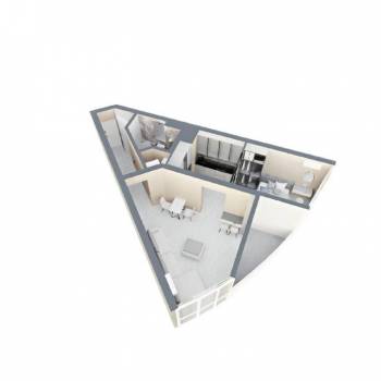 Продается 2-х комнатная квартира, 57 м²