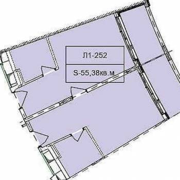 Продается 2-х комнатная квартира, 55 м²