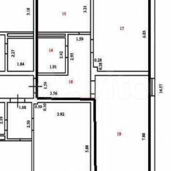 Продается 1-комнатная квартира, 24,2 м²