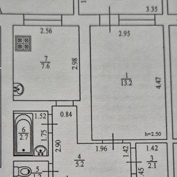 Продается 1-комнатная квартира, 32 м²