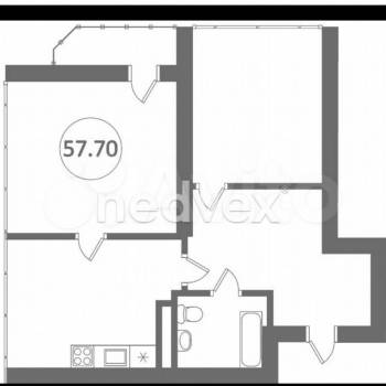 Сдается 2-х комнатная квартира, 55 м²