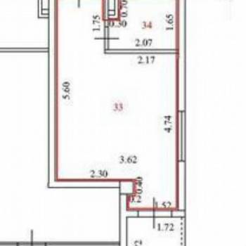 Продается 1-комнатная квартира, 43 м²