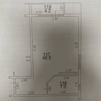 Продается 2-х комнатная квартира, 51,7 м²