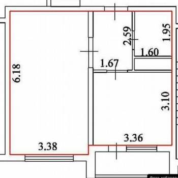 Продается 1-комнатная квартира, 41 м²