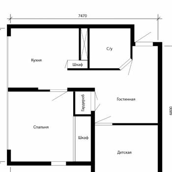 Продается 3-х комнатная квартира, 51,5 м²