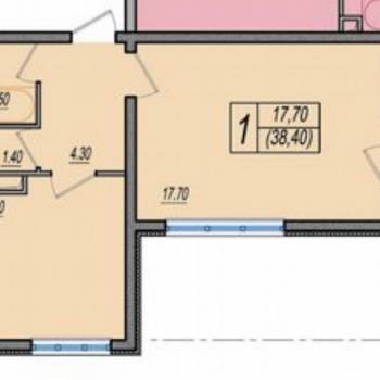 Сдается 2-х комнатная квартира, 37 м²