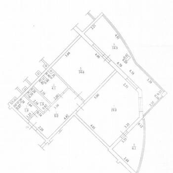 Продается 1-комнатная квартира, 69,6 м²