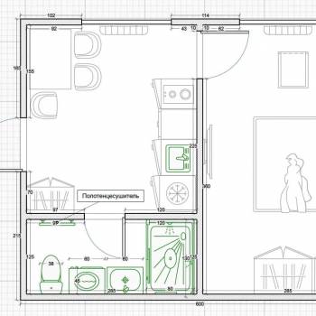 Продается 1-комнатная квартира, 26 м²