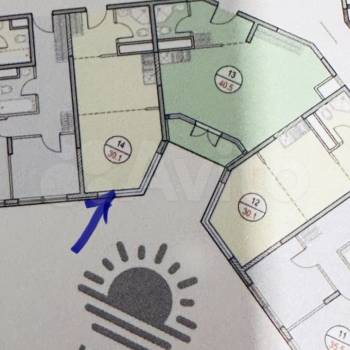 Продается 1-комнатная квартира, 30,7 м²