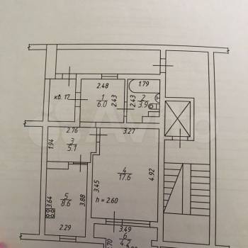 Продается 1-комнатная квартира, 41,1 м²