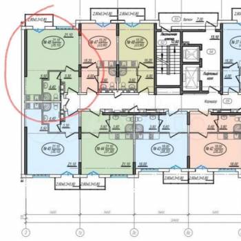 Продается 2-х комнатная квартира, 37,3 м²
