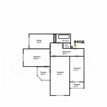 Сдается Многокомнатная квартира, 72 м²