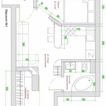 Продается 1-комнатная квартира, 34,5 м²