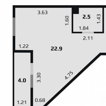Продается 1-комнатная квартира, 32 м²